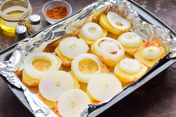 картошка с салом в духовке рецепт фото 5